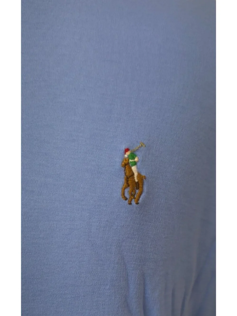 Polo Ralph Lauren Mens Pima Soft Touch Polo Shirt XL Blue Long Sleeve Flesh Pony